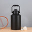 Double Wall Half Gallon Insulated Water Bottle Jug 64oz 128oz Stainless Steel Sports Water Flask with Handle - Korvel