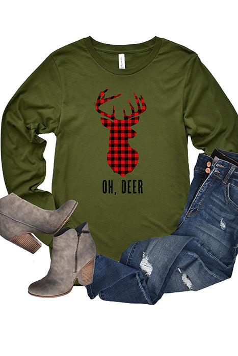 Oh Deer Long Sleeve T-Shirt - Korvel