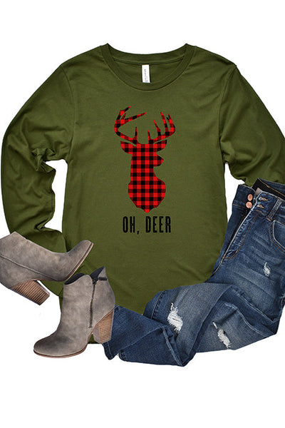 Oh Deer Long Sleeve T-Shirt - Korvel