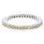 0.57 Carat Genuine Yellow Diamond Sterling Silver Engagement Ring