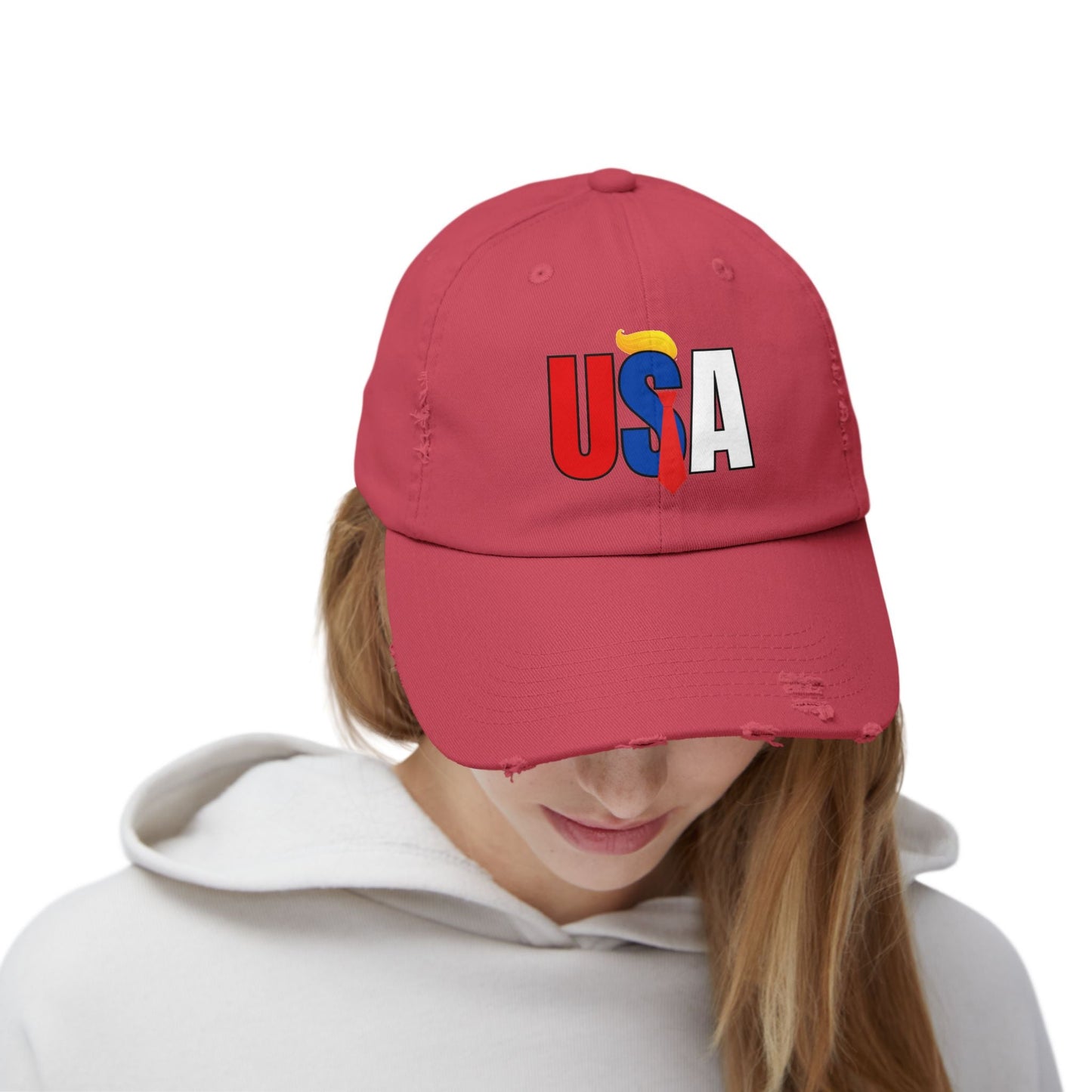 Gorra Unisex Tendencia Distressed USA