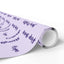 Emballage de mots inspirants – Emballage cadeau violet clair