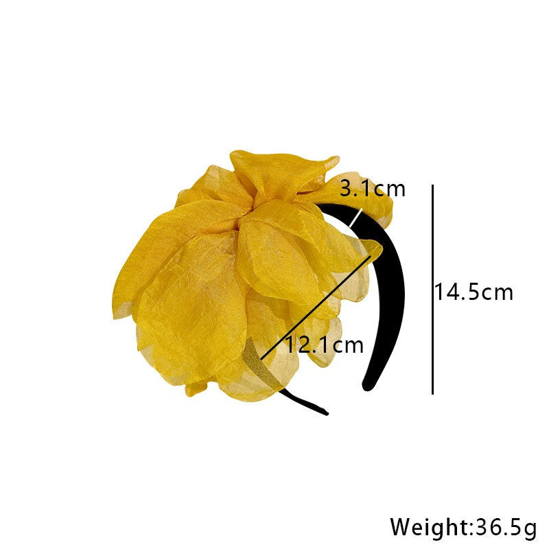 Versatile Handmade Fabric Flower Headbands