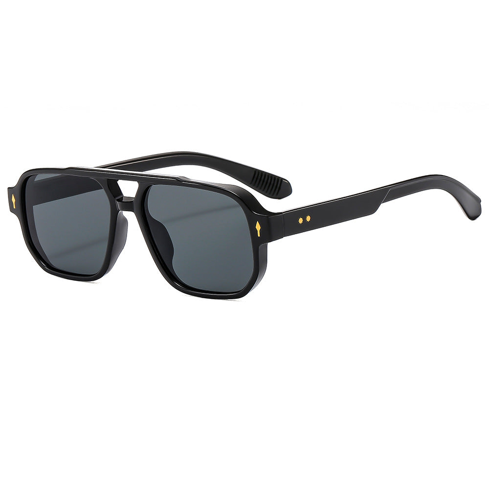 Retro Casual Double Beam Sunglasses