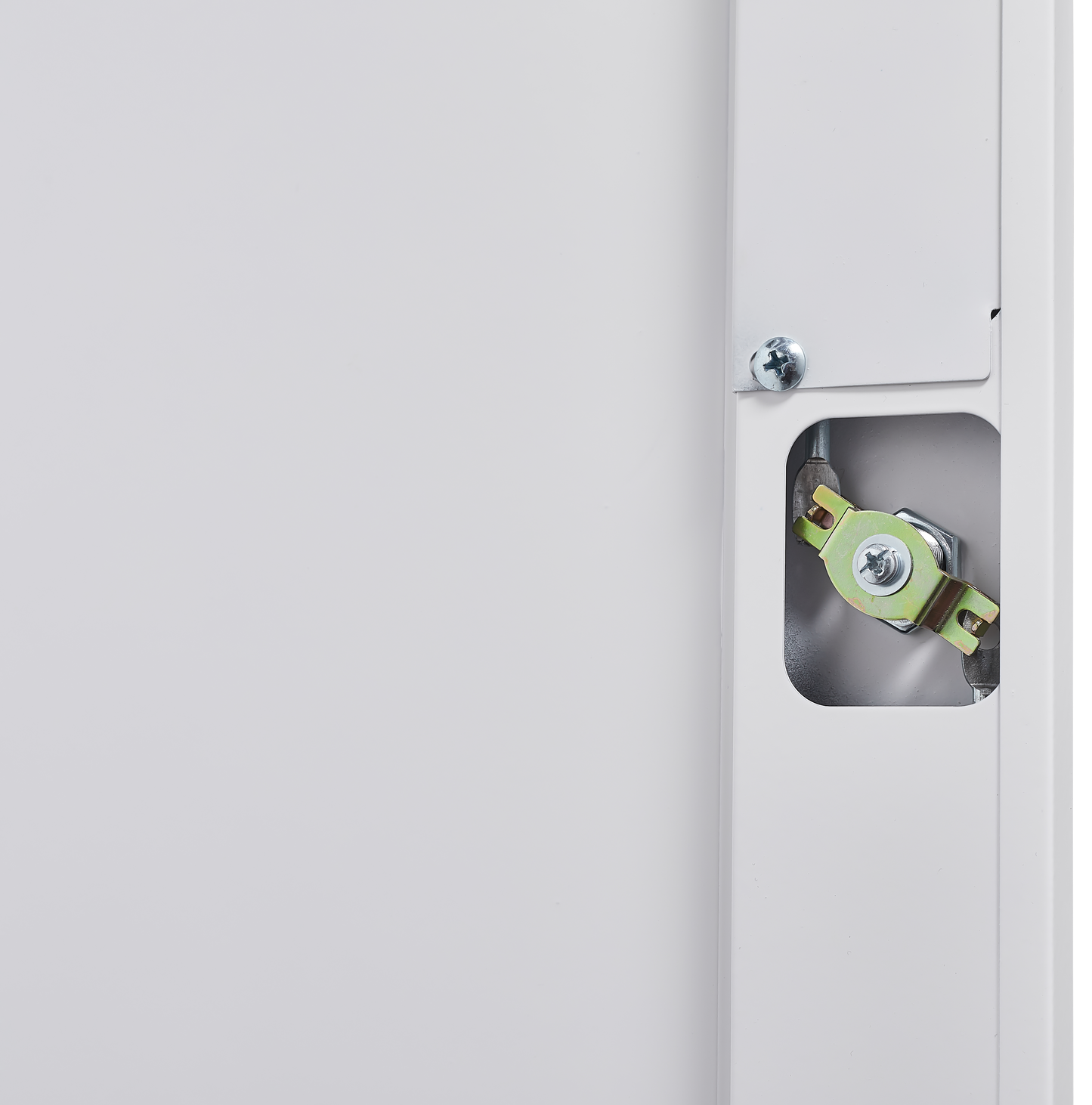 Metal storage cabinets, lockable cleaning tool cabinets, high broom tool organizers, and large storage cabinets in storage store - Korvel