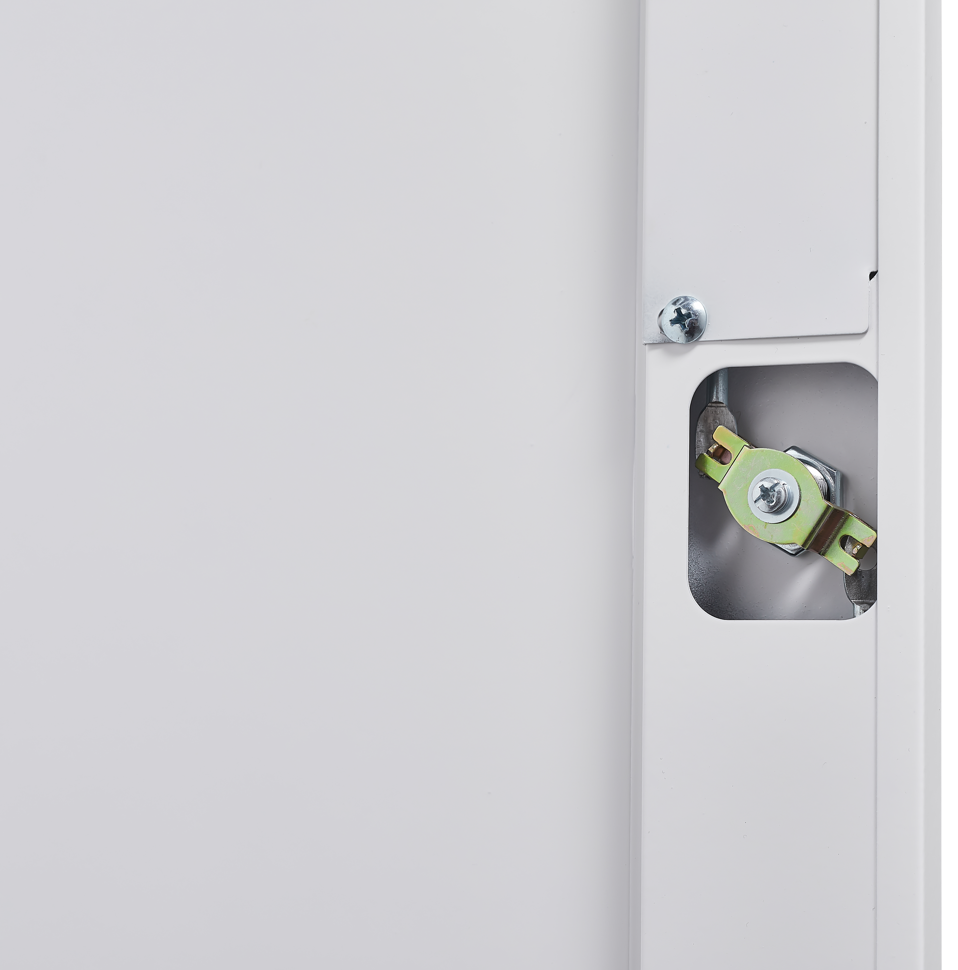 Metal storage cabinets, lockable cleaning tool cabinets, high broom tool organizers, and large storage cabinets in storage store - Korvel