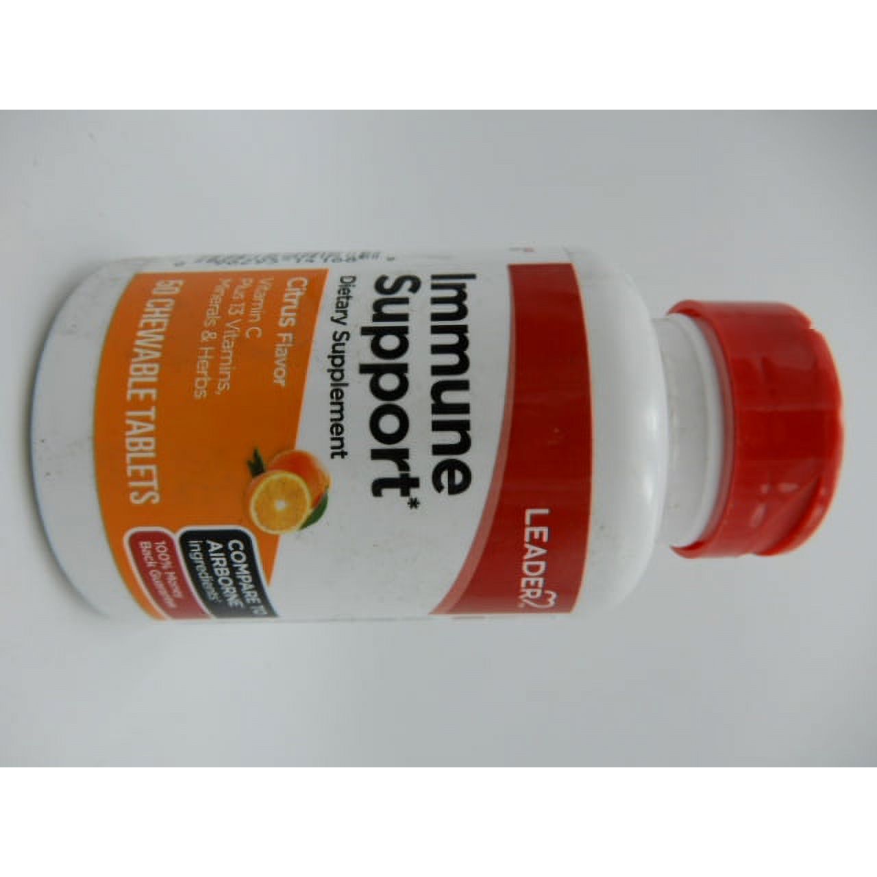 Leader Immune Support Chewable Tablets - Citrus Flavor, 50 Ct