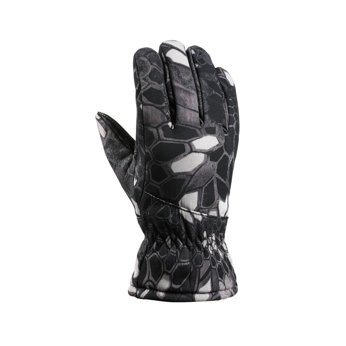 Fleece-Lined Camouflage Ski Gloves for Winter Adventures