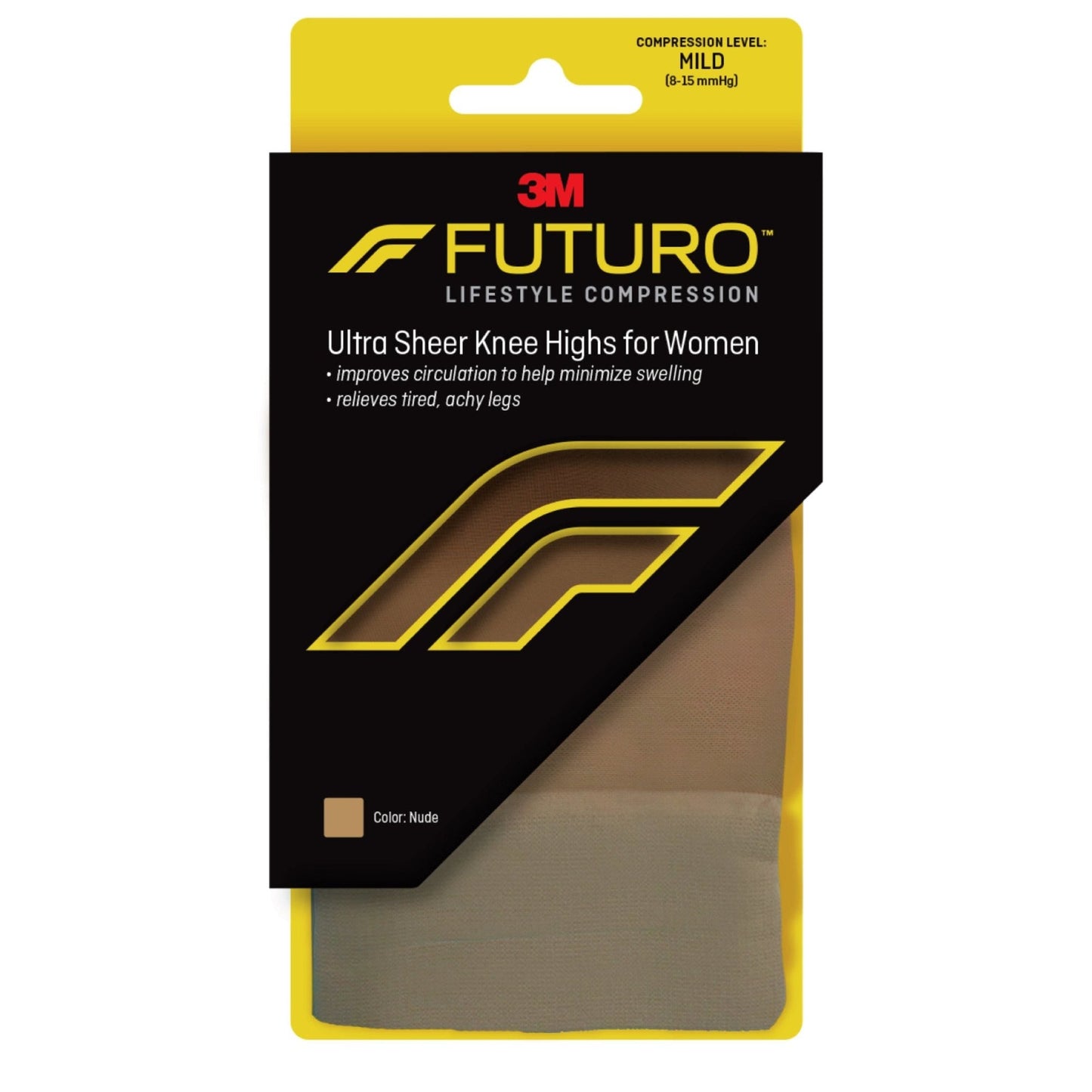 Futuro Energizing Ultra Sheer Knee Highs - Medium Nude