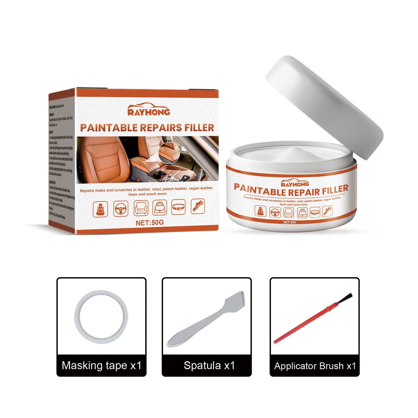 Leather Filling Cream, Car Seat Leather Sofa Leather Bag Leather Shoes Leather Clothing Care Cream - Korvel