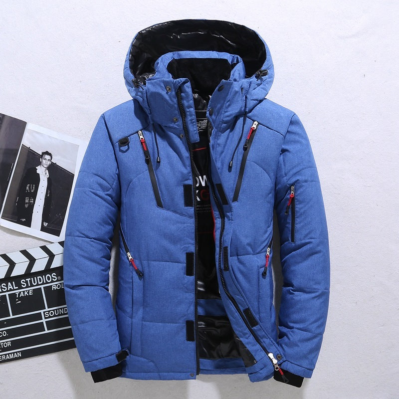 Men's Windproof Hooded Jacket for Outdoor Leisure
