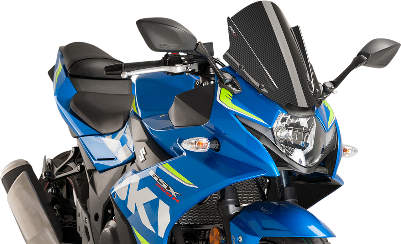 PUIG HI-TECH PARTS Race Windscreen - Carbon for Suzuki 9722C