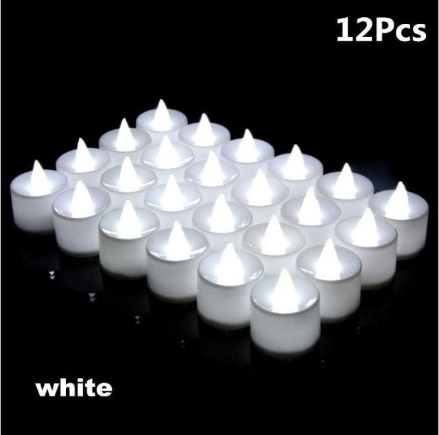 Bougies LED sans flamme - Ensemble de 12/24/48