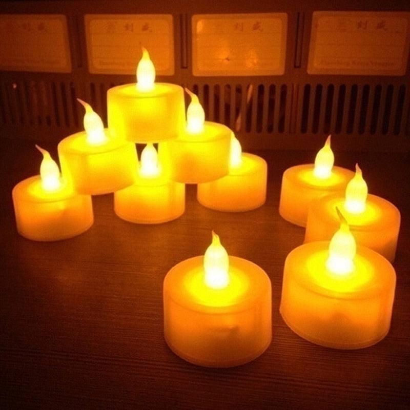 Bougies LED sans flamme - Ensemble de 12/24/48