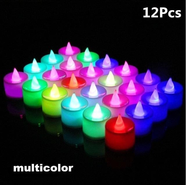 Bougies LED sans flamme - Ensemble de 12/24/48
