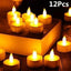 Bougies LED sans flamme - Ensemble de 12/24/48