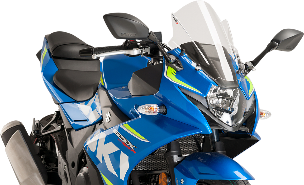 PUIG HI-TECH PARTS Race Windscreen - Clear for Suzuki GSX250R