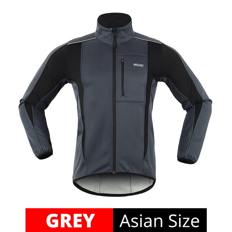 Premium Fleece Three-Layer Cycling Jacket