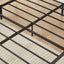Premium Grey Full Size Bed Frame with Charging Station