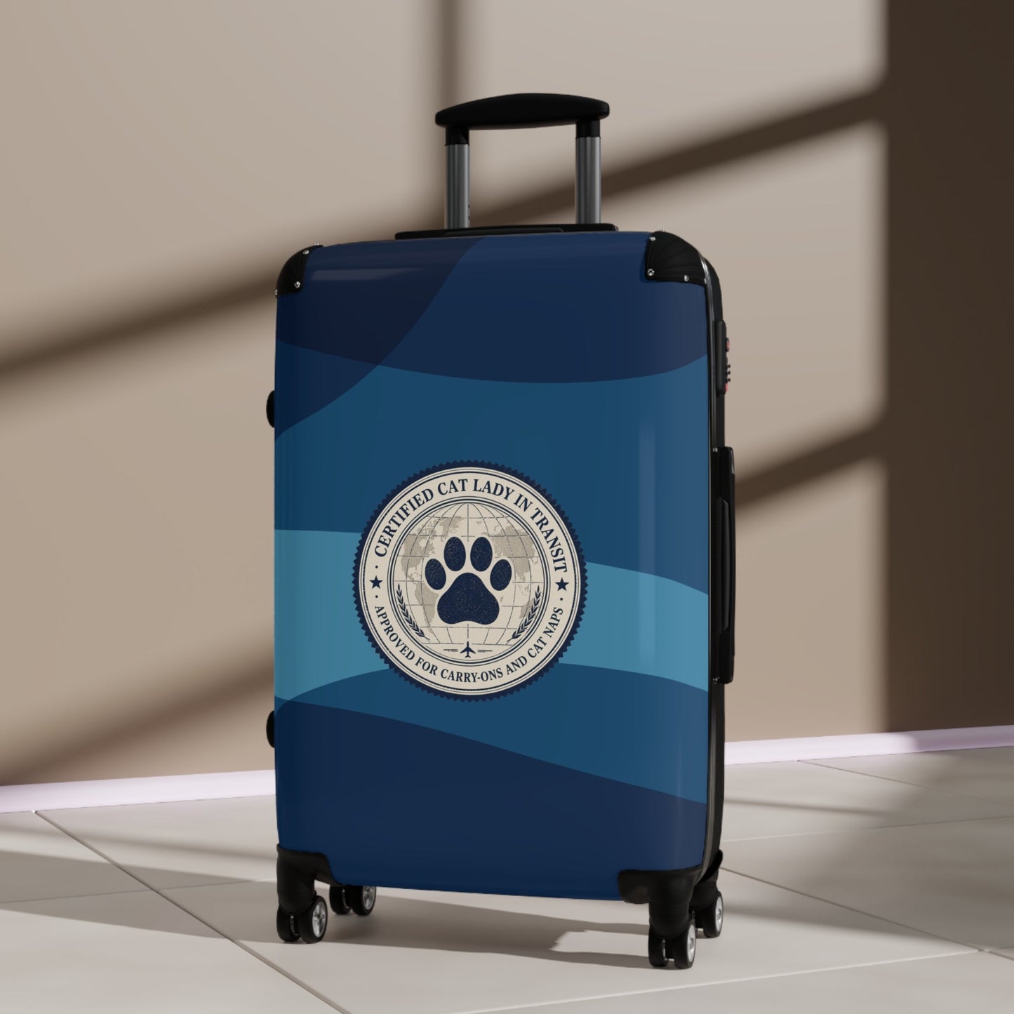 Valise rigide Certifiée Amoureuse des Chats en Transit