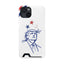 Minimal Line Portrait MagSafe iPhone Case — Say Less Edition