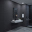 Matte Black Aluminum Frame Bathroom Wall Mirror 24x36