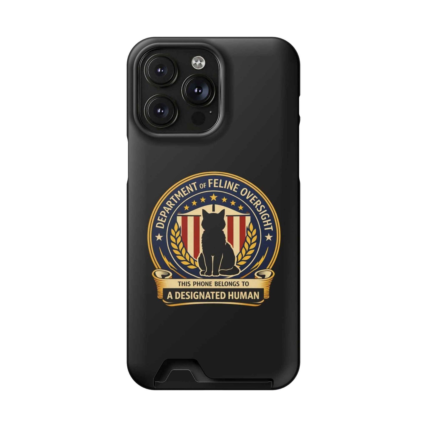 Department of Feline Oversight MagSafe iPhone Case - Designated Human Edition