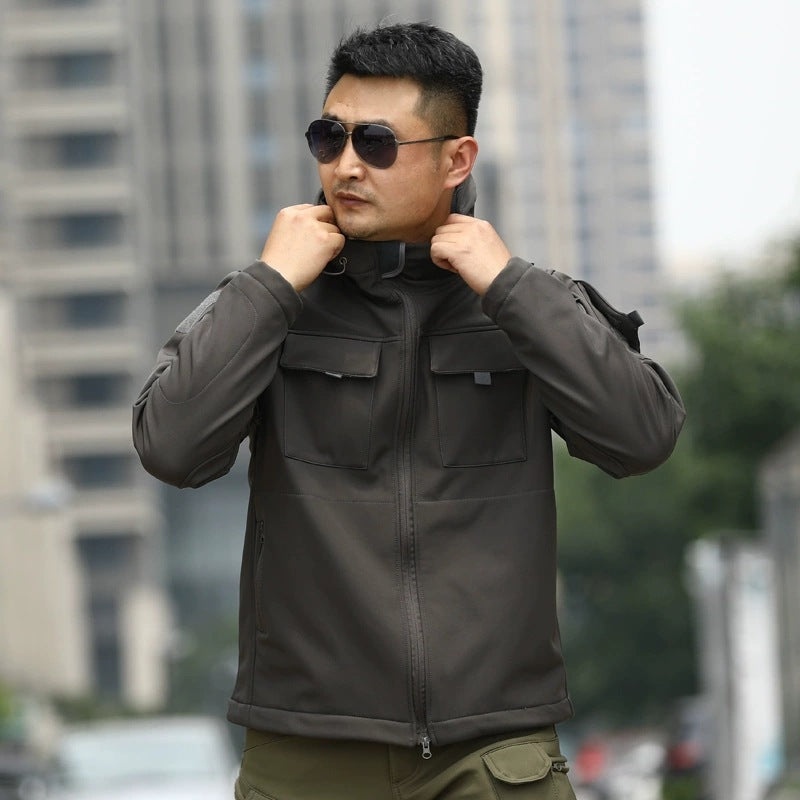 Camouflage Shell Jacket for Outdoor Sports