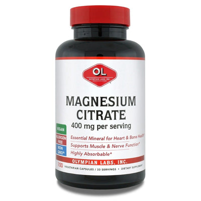 Olympian Labs Magnesium Citrate - 400 Mg - 300 Capsules