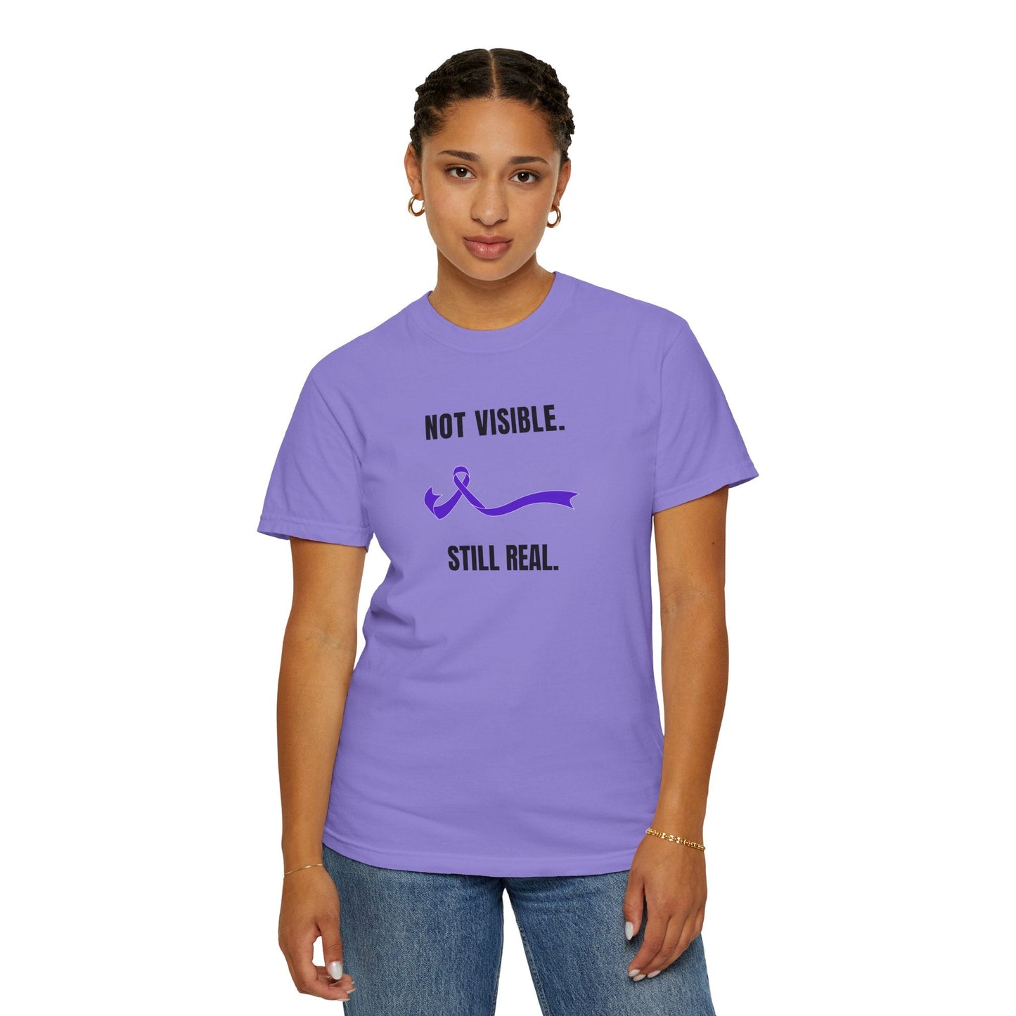 Not Visible. Still Real. T-Shirt - Epilepsy Awareness