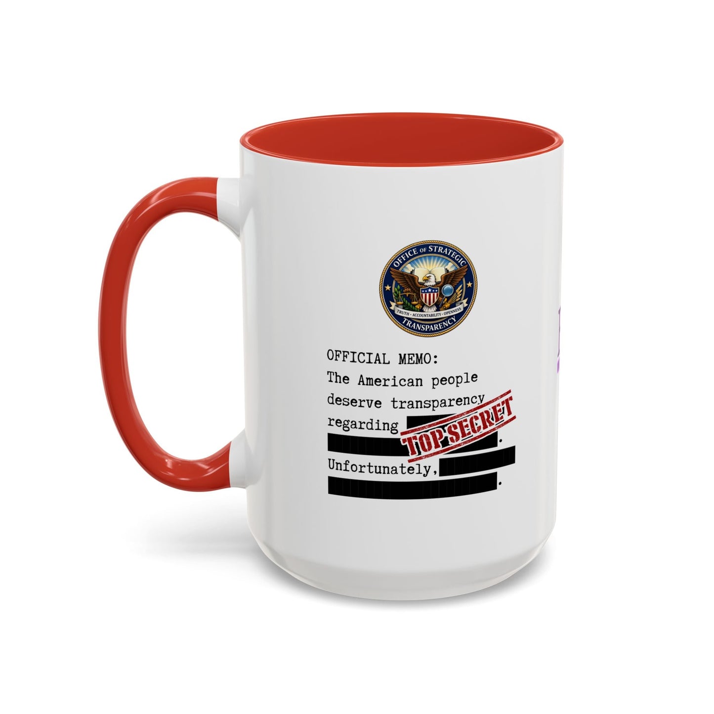 Official Memo Top Secret Coffee Mug – Political Satire