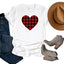 Plaid Hearts Unisex T-Shirt - Korvel