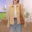 Manteau en denim uni chic et décontracté