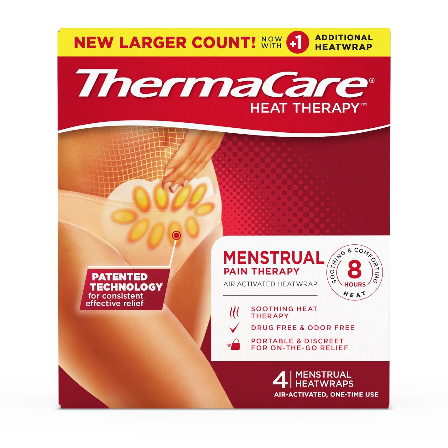 ThermaCare Bandes Chaleur Menstruelles pour Confort et Soulagement