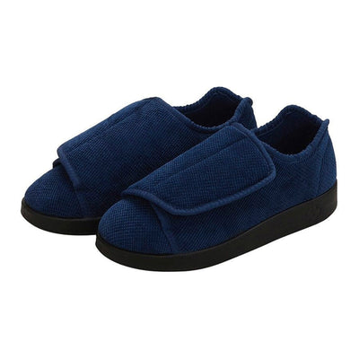 Silverts Blue Reusable Slippers - Size 10 / 2X-Wide with Slip-Resistant Sole