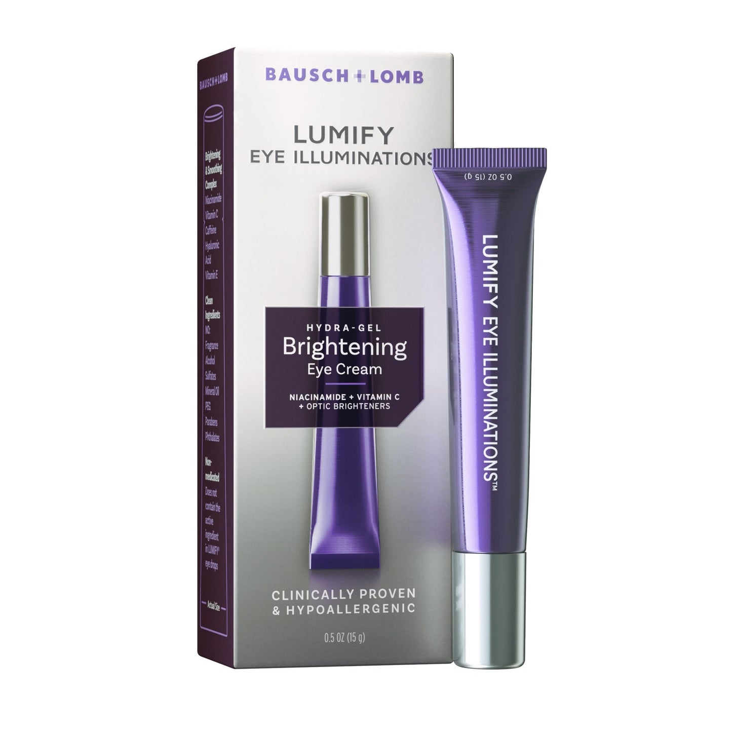 Bausch & Lomb Brightening Hydra Gel Eye Cream 0.5 Oz