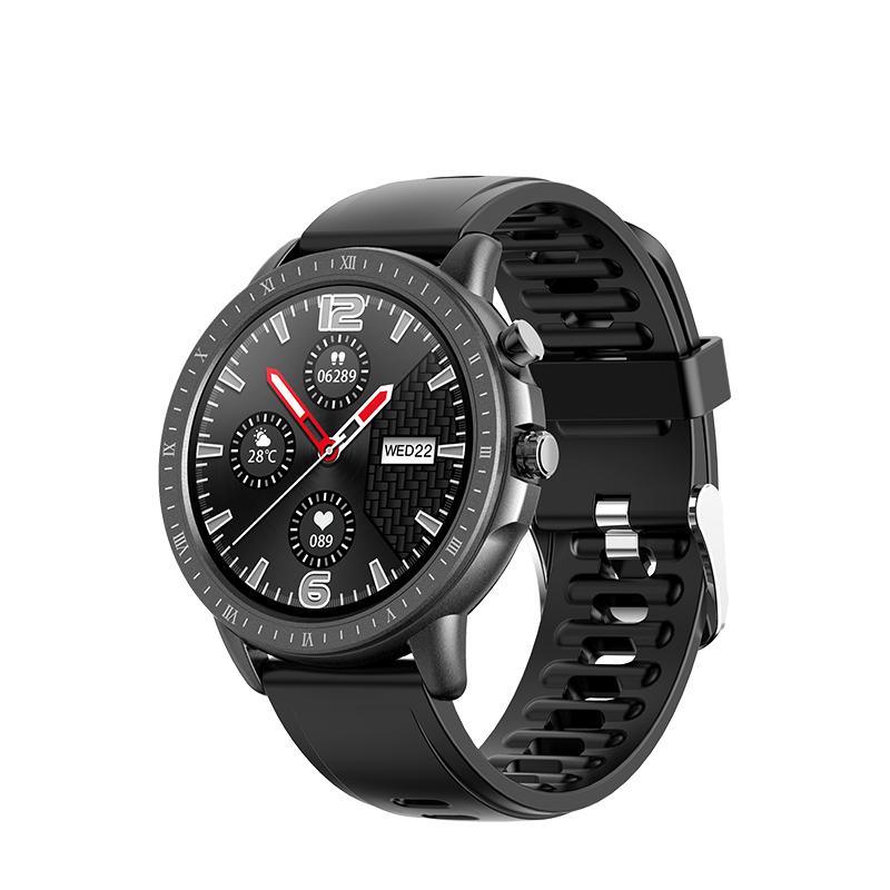 Montre intelligente unisexe élégante avec moniteur de fréquence cardiaque et design étanche