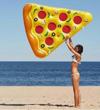 Inflatable Pizza Lounger for Pool Relaxation