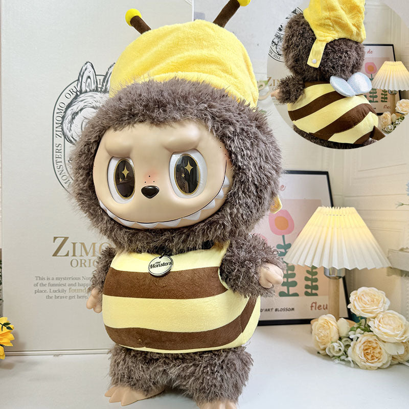 Clothing with 58cm LABUBU Design ZIMOMO Doll Clothes Rubber LABUBU Plush Toy Clothing Cute - Korvel