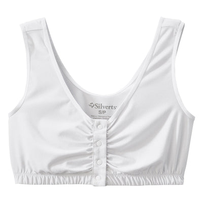 Silverts Adaptive Front Closure Bra - White, Medium