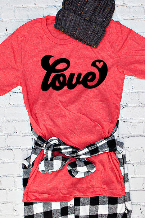 Cursive Love Baseball Training Tee - Unisex Fit - Korvel