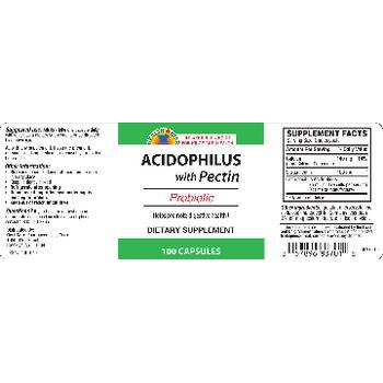 Supplément Premium d'Acidophilus avec Pectine