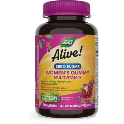 Nature's Way Alive! Gominolas Multivitamínicas para Mujeres Sin Azúcar
