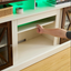 LED Farmhouse Style TV Stand for 65/70/75 inch TV with Outlet, Tall Body Media Entertainment Center Console - Korvel