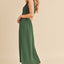 Chic Side Slit Round Neck Sleeveless Midi Dress for Women