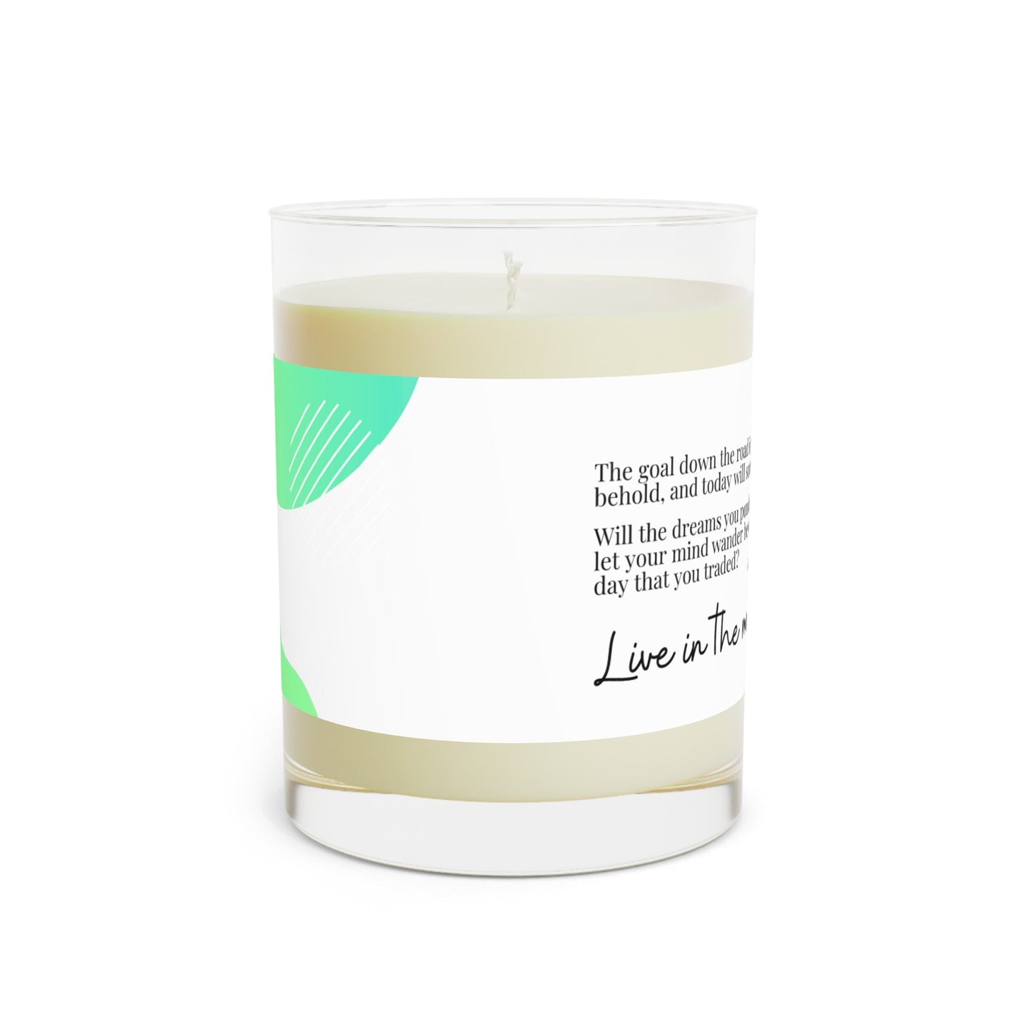 Vela Aromática Vive el Momento - 11oz Vidrio Completo