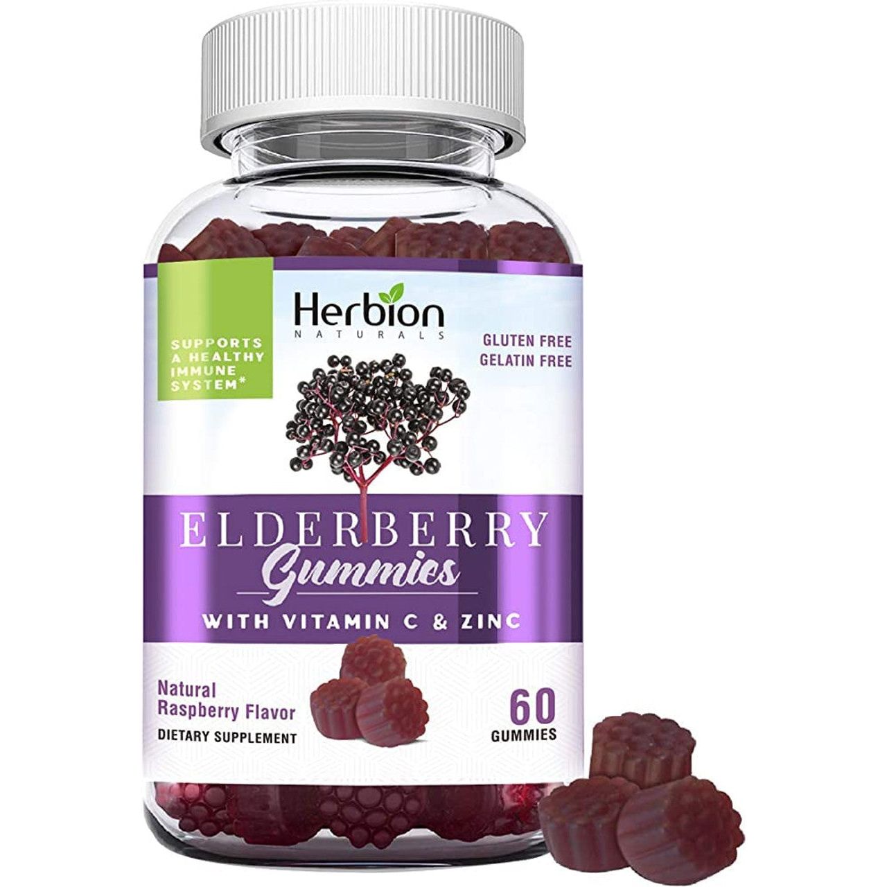 Herbion Naturals Elderberry Gummies with Vitamin C & Zinc