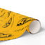 Zoomies Road Trip Cat Wrapping Paper - Golden Sketch Design
