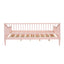 Full Size Daybed with Two Storage Drawers and Support Legs Pink - Korvel