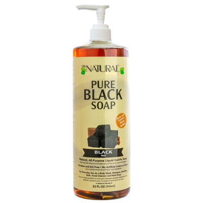 Jabón Negro Líquido Puro de Castile Dr. Natural - 32 Fl Oz